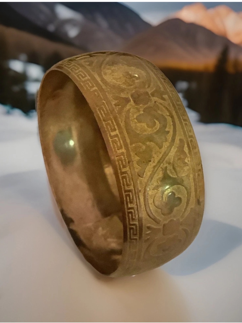 Vintage Brass Bangle Standard Size